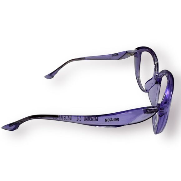 Moschino MO631 Purple Cat-Eye Eyeglasses Reading Glasses 57-15-140mm Rare - Picture 4 of 10